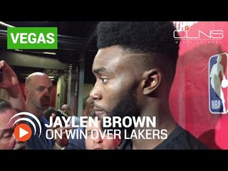 Jaylen Brown on Celtics win over Lakers in NBA Vegas Summer League opener