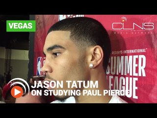 CELTICS rookie Jayson Tatum on studying PAUL PIERCE's game