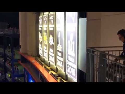 ROBERT KRAFT unveils 5th Patriots SUPER BOWL Banner before '17 NFL Opener