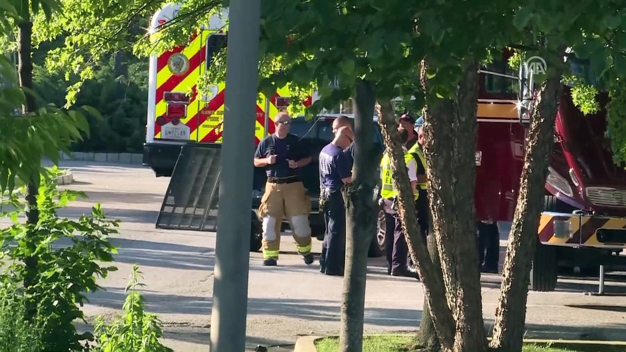 ABD'de silahlı saldırı - Olay yeri çevresinde alınan güvenlik önlemleri - MARYLAND