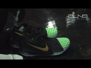 KYRIE IRVING'S SHAMROCK SNEAKERS & CELTICS shoot-around