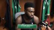 (full) JAYLEN BROWN PSYCHED for Marcus Morris' length, athleticism