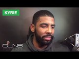 (full) KYRIE IRVING on LEG INJURY suffered in CELTICS win over LAKERS