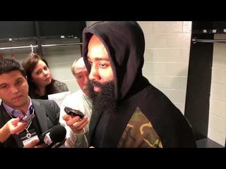 (full) James Harden talks Rockets blown 26-point lead to Celtics