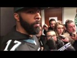 (FULL) MARCUS MORRIS on hard fall after dunk