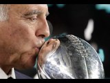 EAGLES accept Vince Lombardi Trophy after def PATRIOTS in SUPER BOWL LII