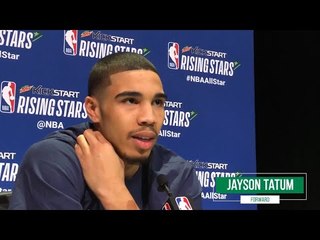 JAYSON TATUM loves playing with KYRIE IRVING