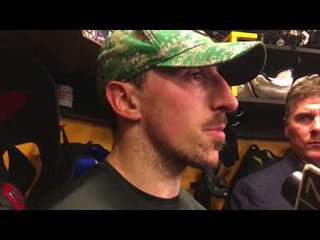 BRAD MARCHAND full Postgame Game 1 BRUINS WIN