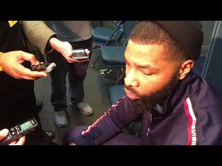 MARCUS MORRIS has had it with the officials, express his frustration after Game 4