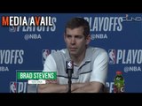 BRAD STEVENS talks CELTICS comeback to knockout SIXERS