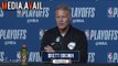 BRETT BROWN talks BRAD STEVENS coaching excellence, keeping SIXERS playing loose