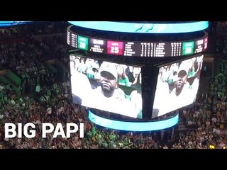 Big Papi on Jumbotron ECF Game 2