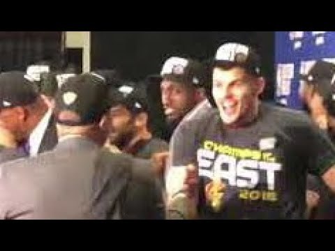 CAVS celebrate Eastern Conference Championship at TD Garden over CELTICS in Game 7