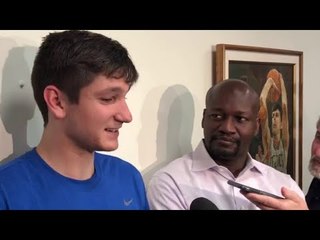 GRAYSON ALLEN recaps workout with CELTICS