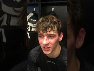 BRUINS Czech Prospect JAKUB LAUKO on country-mate DAVID PASTRNAK