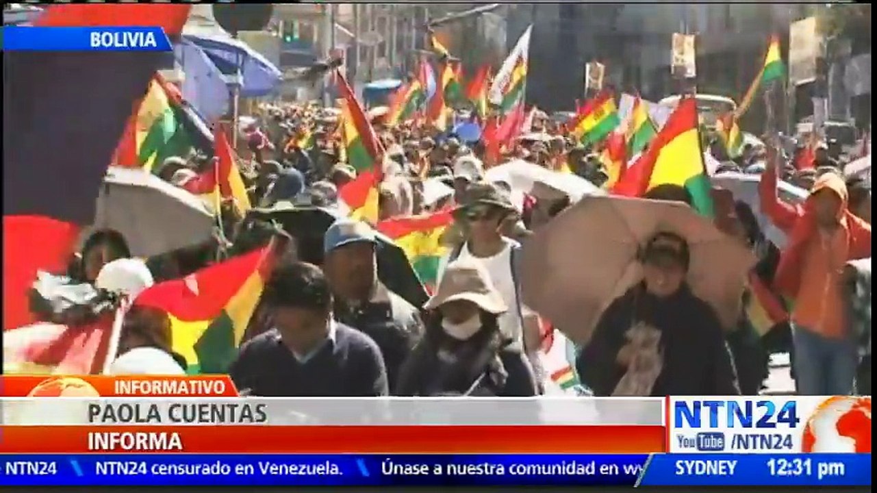 Sector universitario protestó en La Paz para exigir más presupuesto para casa de estudios