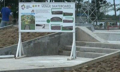 Pembangunan Arena Skateboard Jakabaring Dikebut