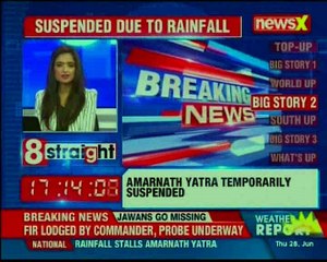 Amarnath Yatra temporarily suspended due to heavy rains in Jammu and Kashmir