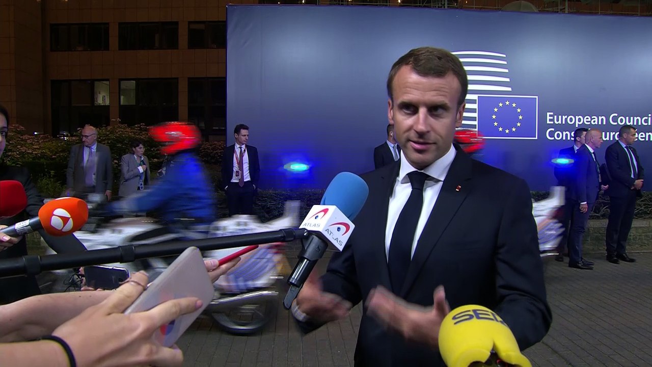 Déclaration de fin du Président de la République Emmanuel Macron au Conseil européen des 28 et 29 juin 2018