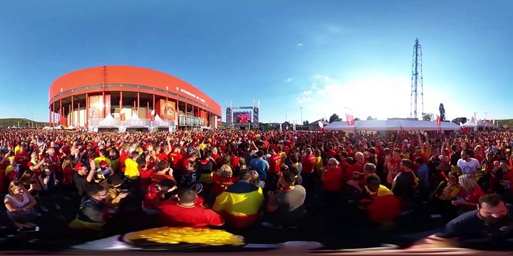 Liège: Angleterre-Belgique depuis Sclessin en vidéo 360 degrés
