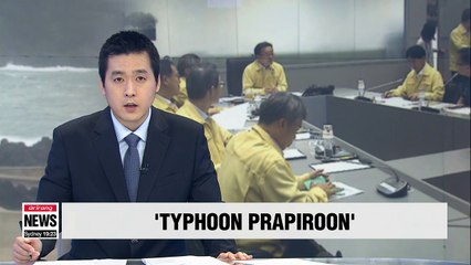 Typhoon Prapiroon headed to South Korea