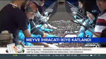 Türkiye'nin meyve ihracatı patlama yaşadı