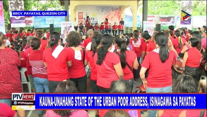 Kauna-unahang State of the Urban Poor Address, isinagawa sa Payatas