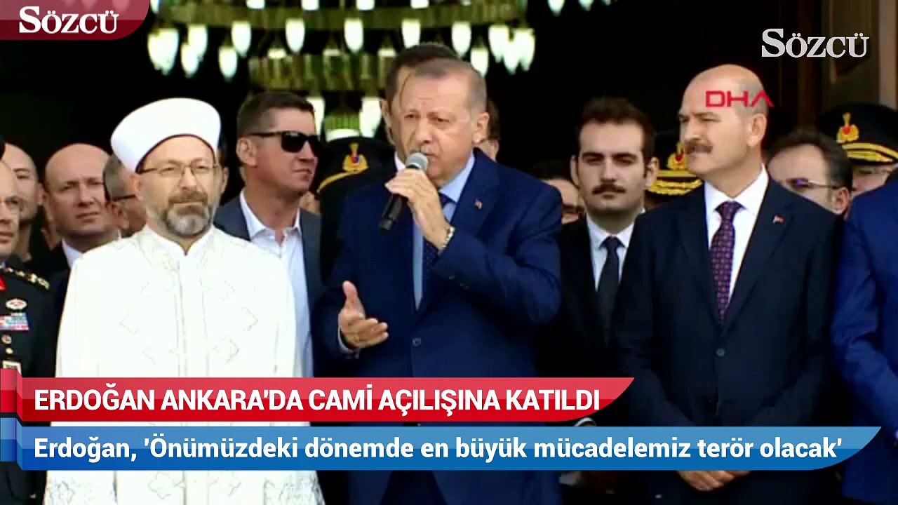 Erdoğan Ankara'da cami açılışına katıldı