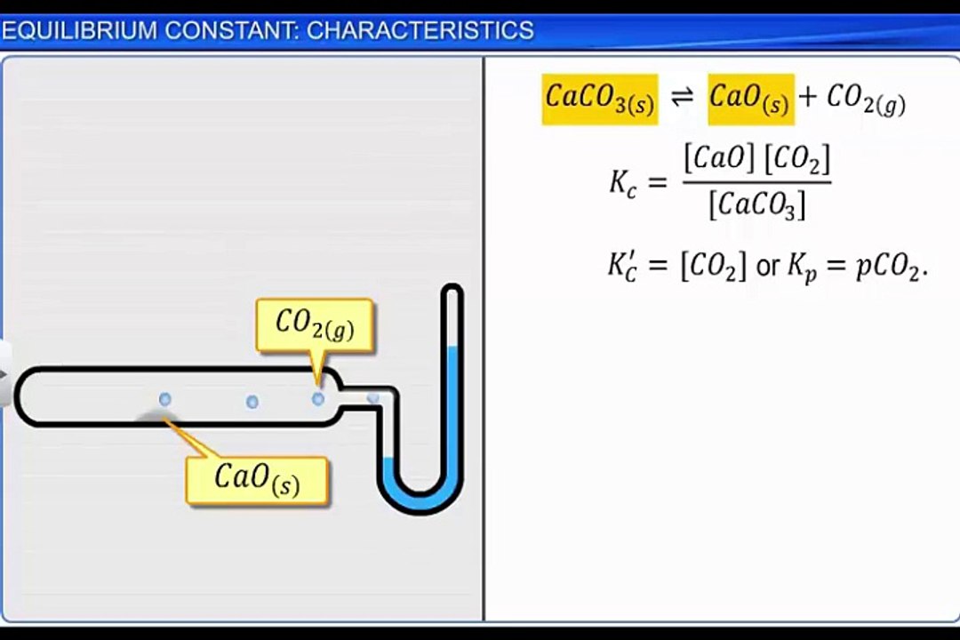 (5)CBSE Class 11 Chemistry, Equilibrium – 5, Equilibrium Constant  Characteristics