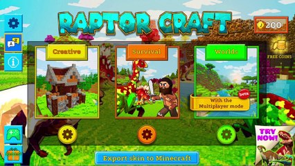 RaptorCraft 3D: Survival Craft ► Dangerous Worlds - GAMEPLAY 3