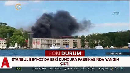 Beykoz�da korkutan yangın