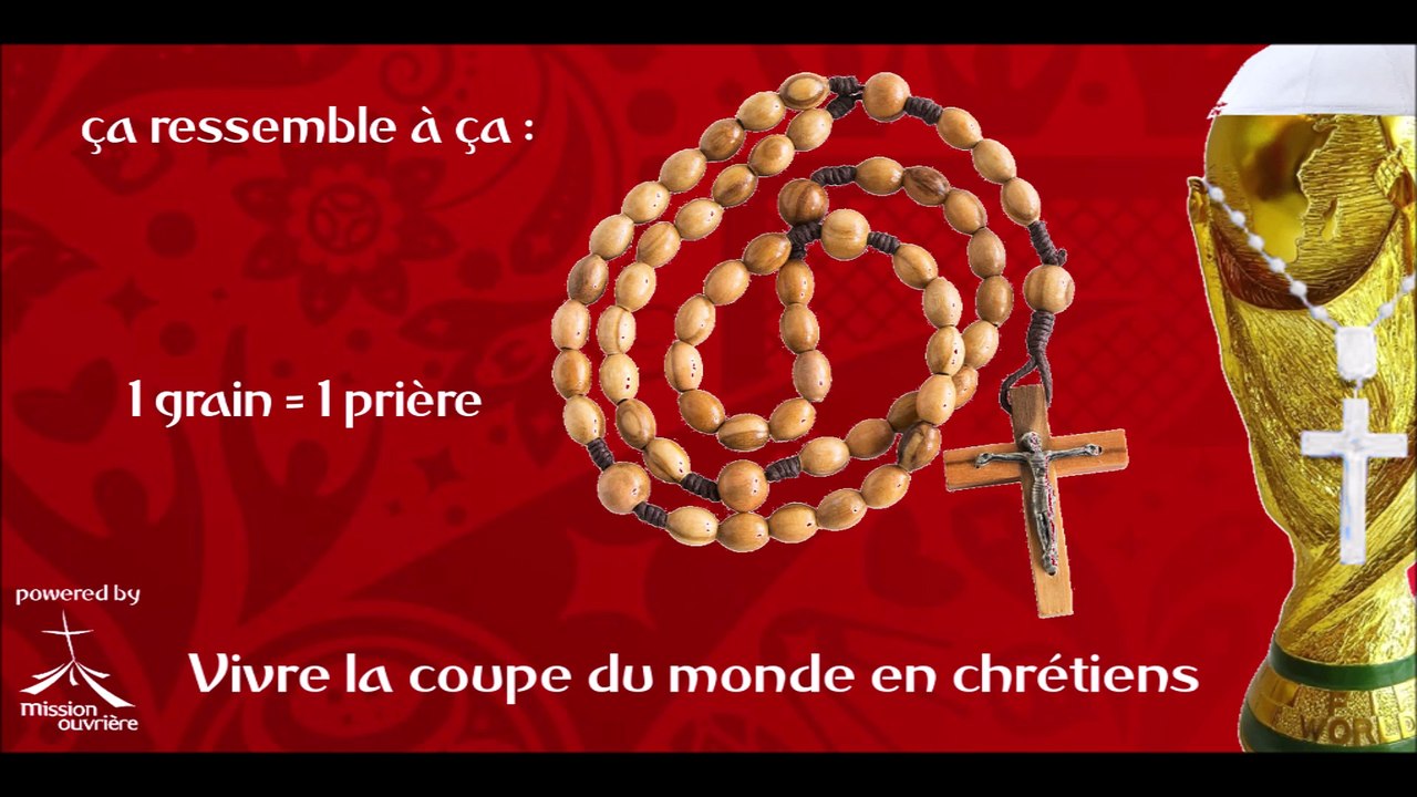 Tutoriel vidéo : fabrique ton propre chapelet spécial Coupe du Monde