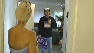 Ron Paul Supporter Almost Gets Shot!