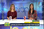 Detienen a banda de delincuentes que robaron celular a escolar en Breña