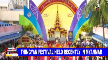 Thingyan Festival held recently in Myanmar