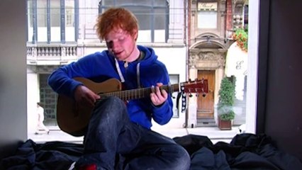 Ed Sheeran en session acoustique au Soir en 2011