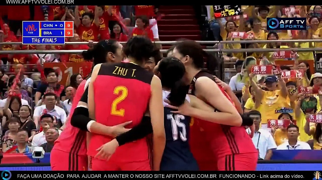 2º SET: BRASIL x CHINA – LIGA DAS NAÇÕES FEMININA – 29/06/2018