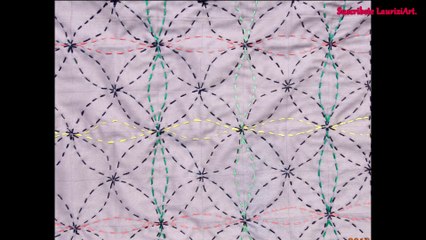 Bordado Sashiko, de hilvan o pepenado. 2