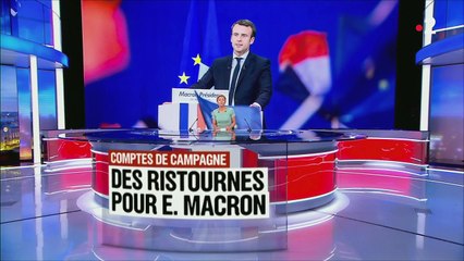 7 JUIN 2018 COMPTES DE CAMPAGNE  MACRON ACCUSÉ D'AVOIR BÉNÉFICIÉ DE RISTOURNES ILLÉGALES