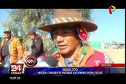 Bolivia: pobladores de una comunidad afirman que virgen convierte piedras en dinero