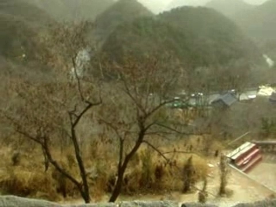 Windy parapet - Great Wall of China