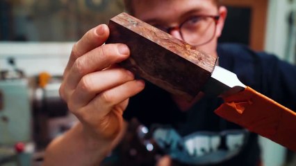 MAKING A CHEF'S KNIFE!!! FINISHED! Part 7
