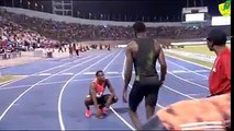 KING JAMES IS BACK!Kirani Zeno James return to competition with a Meet Record of 44.35 at the Racers Grand Prix in Kingston tonight. Bralon Taplin equals his S