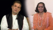 बरेली में साध्वी प्राची बोली- राहुल गांधी तो भोंदू है, प्रधानमंत्री नहीं बन सकते