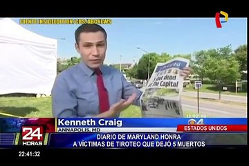 EE.UU: El Capital Gazette rinde homenaje a periodistas asesinados