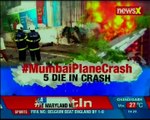 Mumbai Plane Crashes Chartered plane crashes in Mumbai’s Ghatkopar, 5 dead
