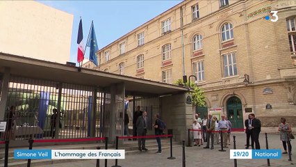 L'hommage des Français à Simone Veil