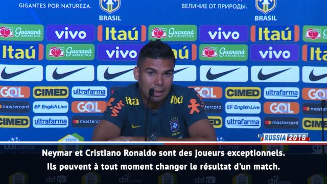 Brésil - Casemiro : Neymar, Messi et Cristiano Ronaldo viennent d'un autre monde