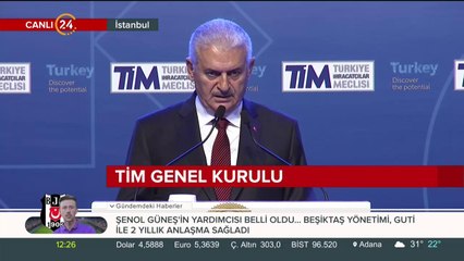 Başbakan Yıldırım TİM Genel Kurulu'nda konuşuyor