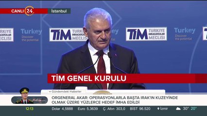 Başbakan Yıldırım TİM Genel Kurulu'nda konuşuyor
